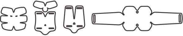 SIXPAD シックスパッド 互換用 ゲルシート ゲルパッド